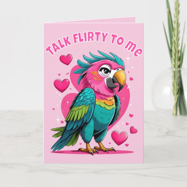 Cartão Talk Flirty To Me Card (Frente)