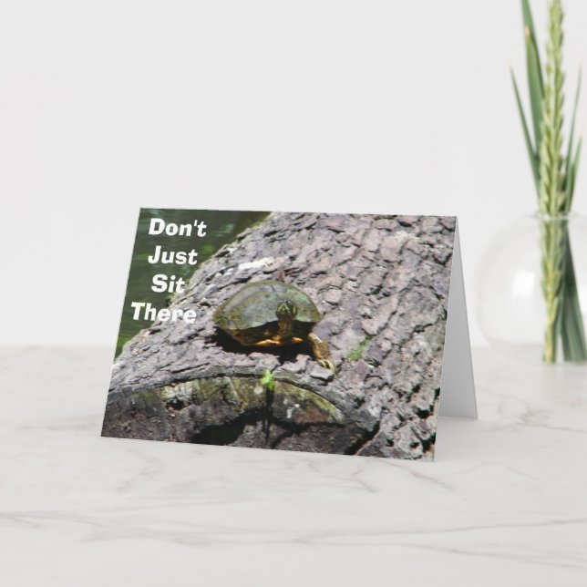 Cartão TALKING TURTLE-40th BIRTHDAY "ADVICE" (Frente)