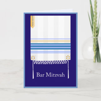 Cartão "Tallit" Bar Mitzvah Card