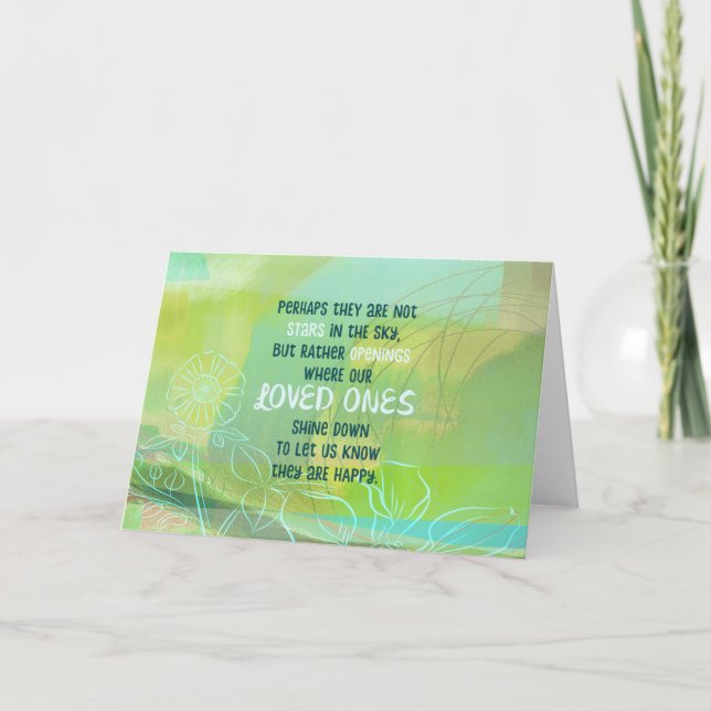 Cartão Talvez as estrelas sejam as nossas amadas (Frente)