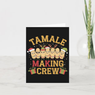 Cartão Tamale Fazer Crew Engraçado Pijama de Natal Mexica