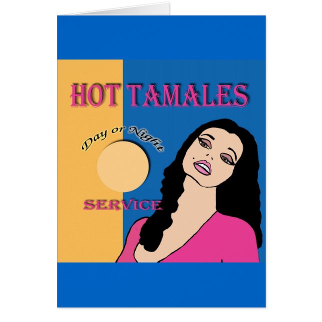 Cartão Tamales quentes (Frente)