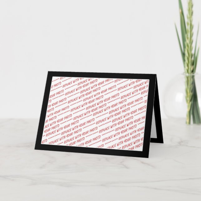 Cartão Tamanho específico - Para uso com foto 7x5 - quadr (Frente)