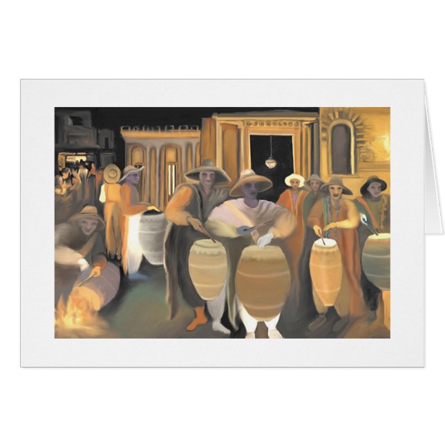 Cartão Tambores (Frente Horizontal)