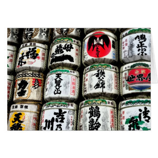 Cartão Tambores japoneses da causa