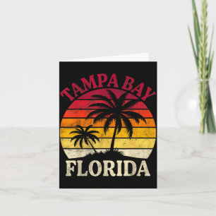 Cartão Tampa Bay Flórida Praia Verão Tropical Palmeira