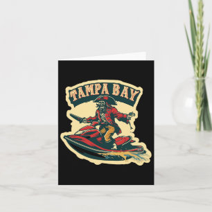 Cartão Tampa Bay Pirate Florida Jetski Barco Funny Gasp