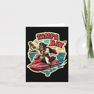Cartão Tampa Bay Pirate Florida Jetski Barco Funny Gasp
