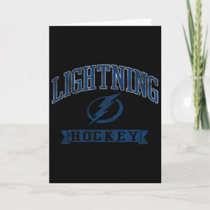 Cartão Tampa Y Lightning Vintage Hockey Cinza Oficialment