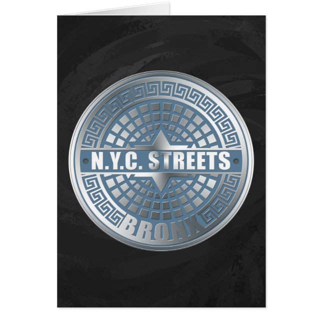 Cartão Tampas de Bueiro Bronx (Frente)