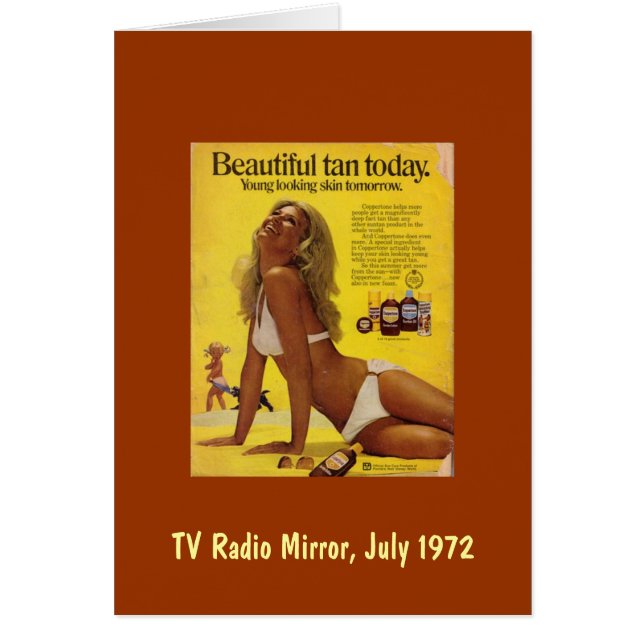 Cartão Tan bonito hoje… queolha a pele amanhã (Frente)