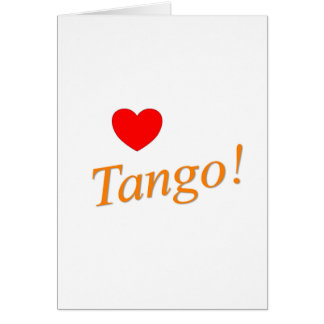 Cartão Tango do amor!