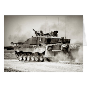 Cartão Tanque de Batalha Principal do Desafio do Exército