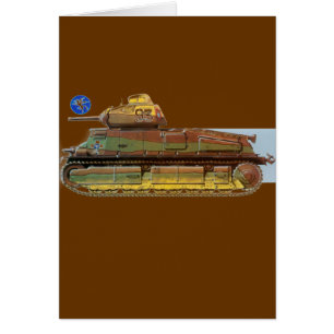 CARTÃO TANQUE DE GUERRA FRANCÊS