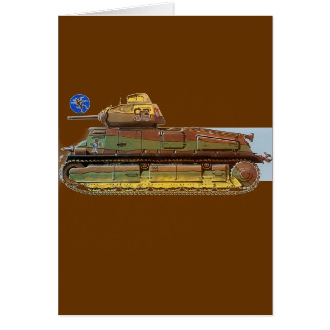 CARTÃO TANQUE DE GUERRA FRANCÊS (Frente)