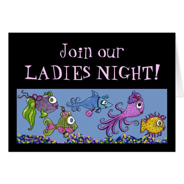 Cartão Tanque de Peixe Dourado (Frente Horizontal)