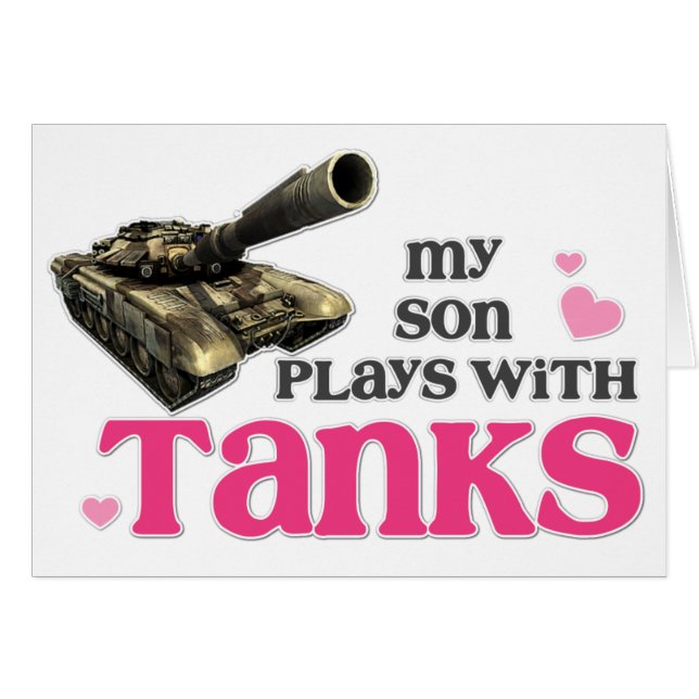 Cartão Tanques do filho (Frente Horizontal)