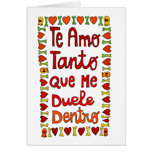 Cartão Tanto de Te amo