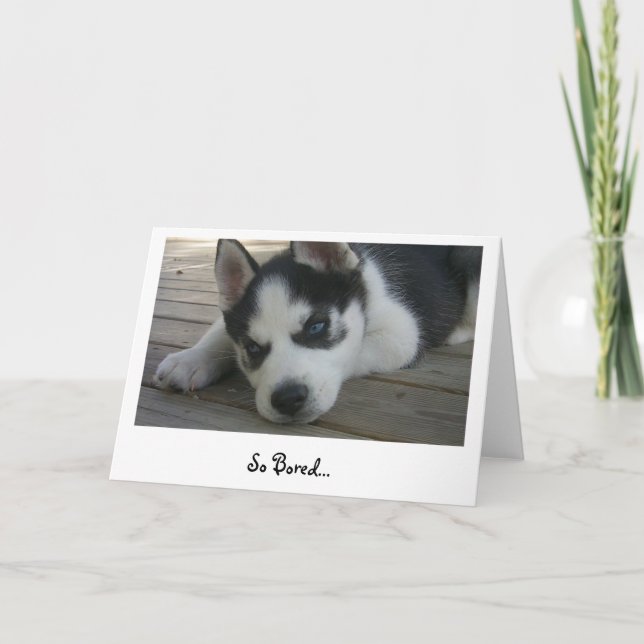 Cartão Tão Entediado (Frente)