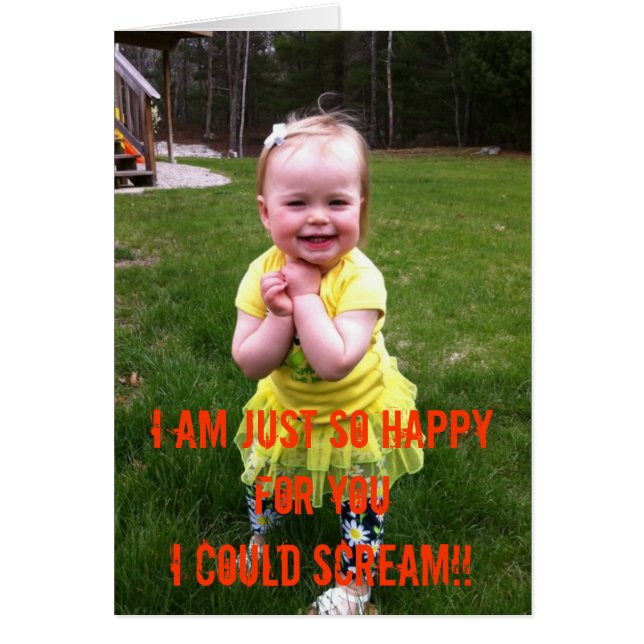 Cartão Tão feliz para você (Frente)