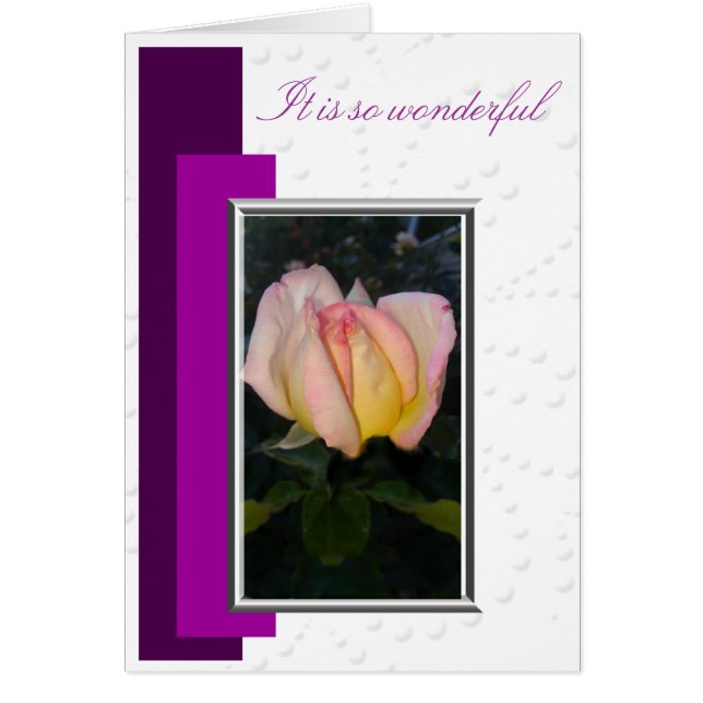 Cartão Tão Maravilhoso (Frente)