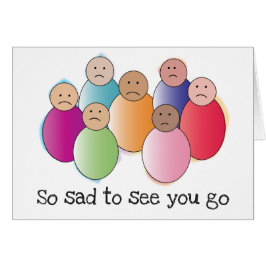 Cartão Tão Triste Em Ver-Te Ir