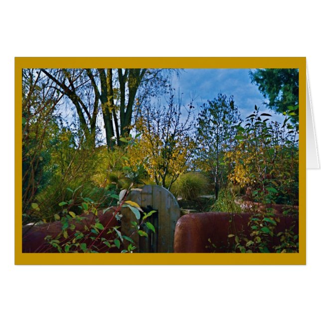 Cartão Taos New Mexico Courtyard (Frente Horizontal)