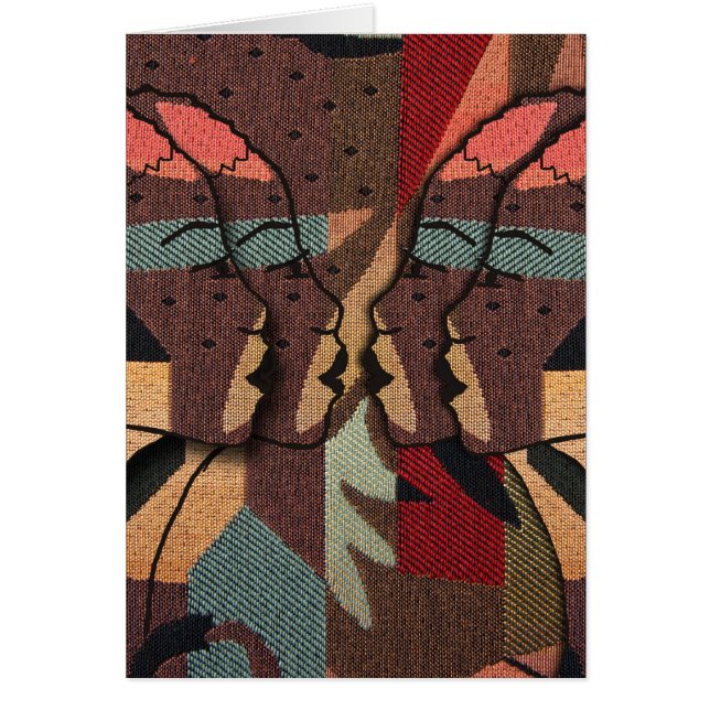 Cartão Tapeçaria Africana (Frente)