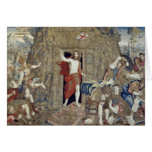 Cartão Tapeçaria mostrando a ressurreição do Cristo em