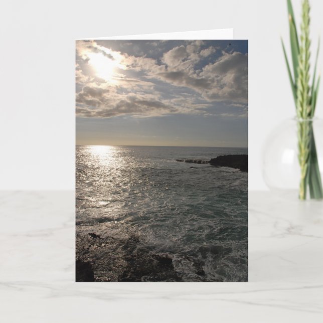 Cartão Tarde da tarde em Waianae (Frente)