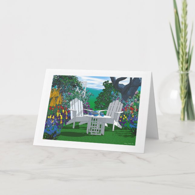 Cartão Tarde de Chá (Frente)