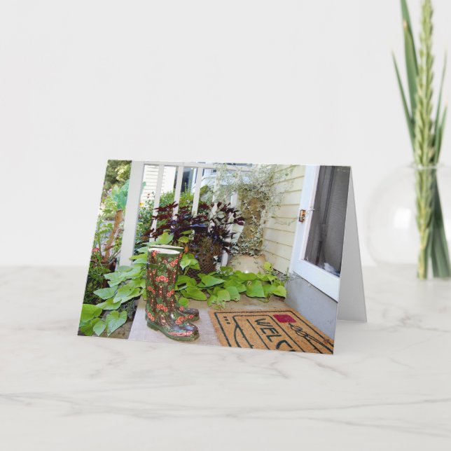 Cartão Tarde de Chá (Frente)