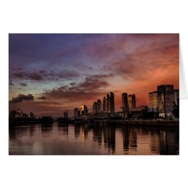 Cartão Tarde de Verão (Frente Horizontal)