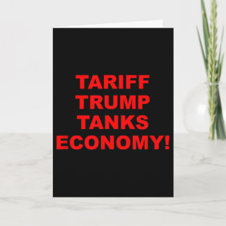 Cartão Tarifa Trump Afunda Economia 