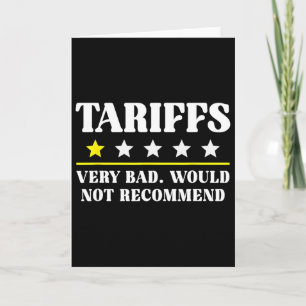 Cartão Tarifa Trump EUA Não Recomendaria Tarifas Engraçad