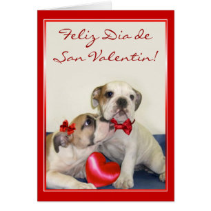 Cartão Tarjeta de San Valentin con cachor