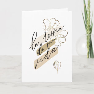 Cartão Tarjeta para Madre o para Abuela Español Card