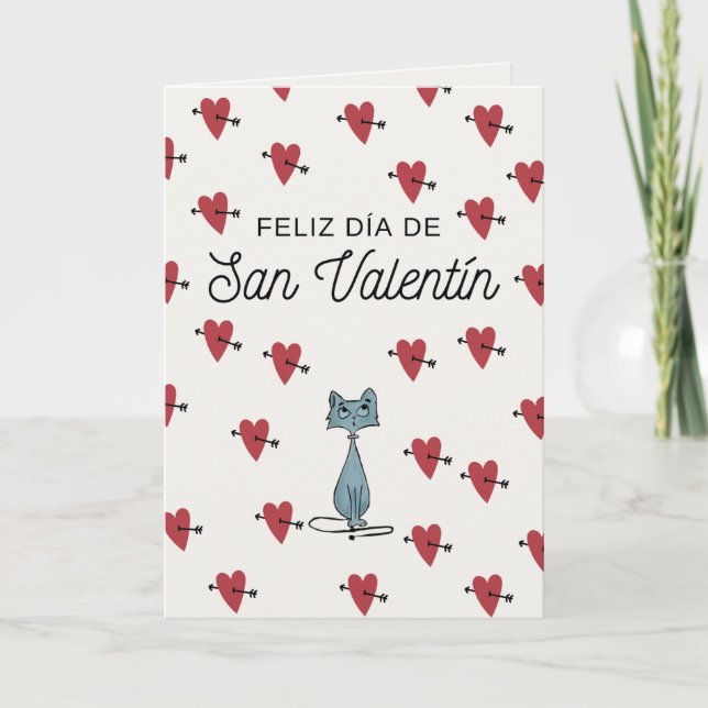 Cartão Tarjeta San Valentín (Frente)