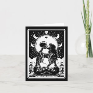 Cartão Tarot Card O Gótico De Esqueleto Dos Amantes Hallo