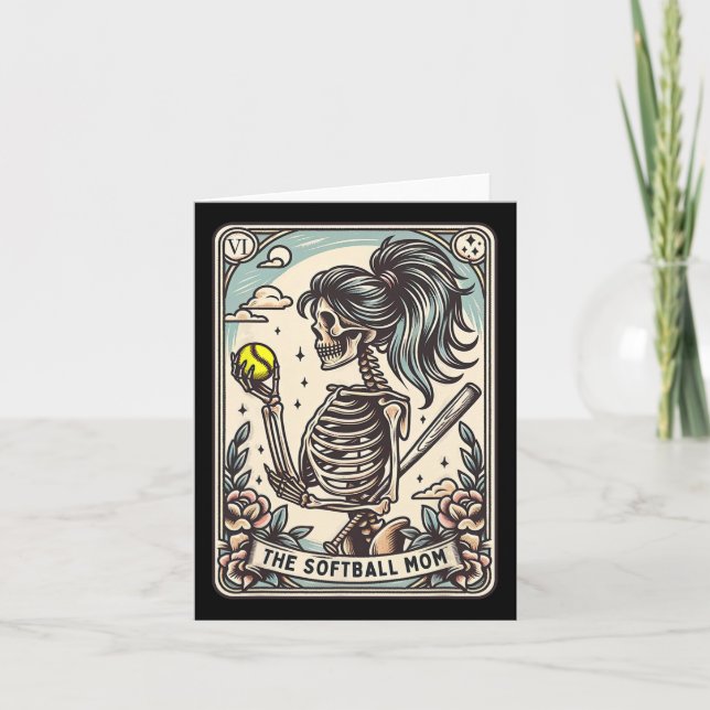 Cartão Tarot da Mamãe Softll Esqueleto Mamãe Softl (Frente)