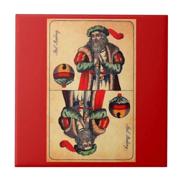 Cartão tarot do século XIX n.º 2 (Frente)