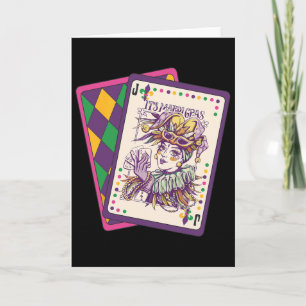 Cartão Tarot Feliz Mardi Gras Louisiana Mardi Gras