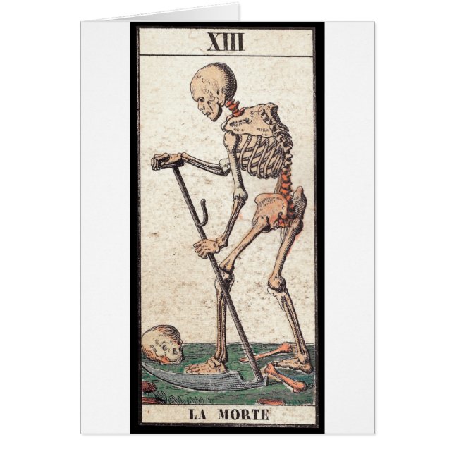 Cartão Tarot: Morte (Frente)