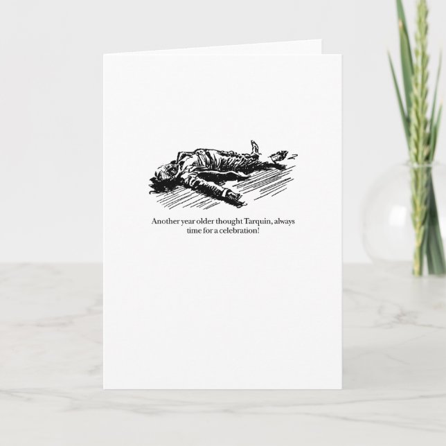 Cartão Tarquin and the Birthday Celebration (Frente)
