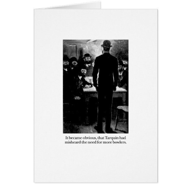 Cartão Tarquin e jogadores (Frente)