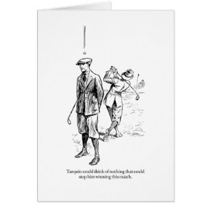 Cartão Tarquin e o fósforo do golfe