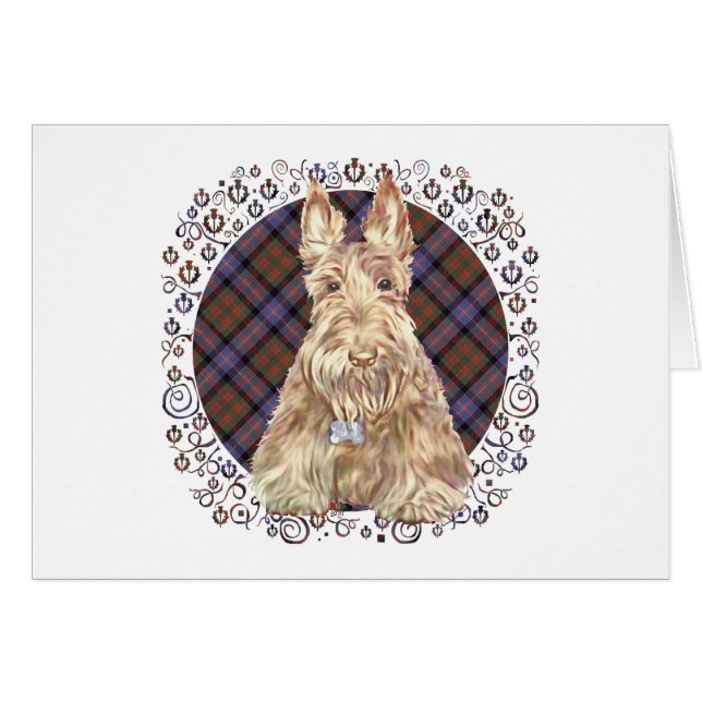 Cartão Tartan Cochran Scottie (Frente Horizontal)