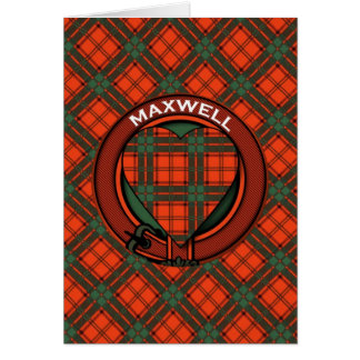 Cartão Tartan do Scottish de Maxwell