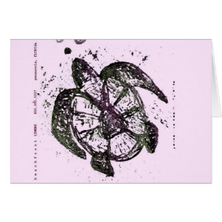 Cartão tartaruga de mar 4