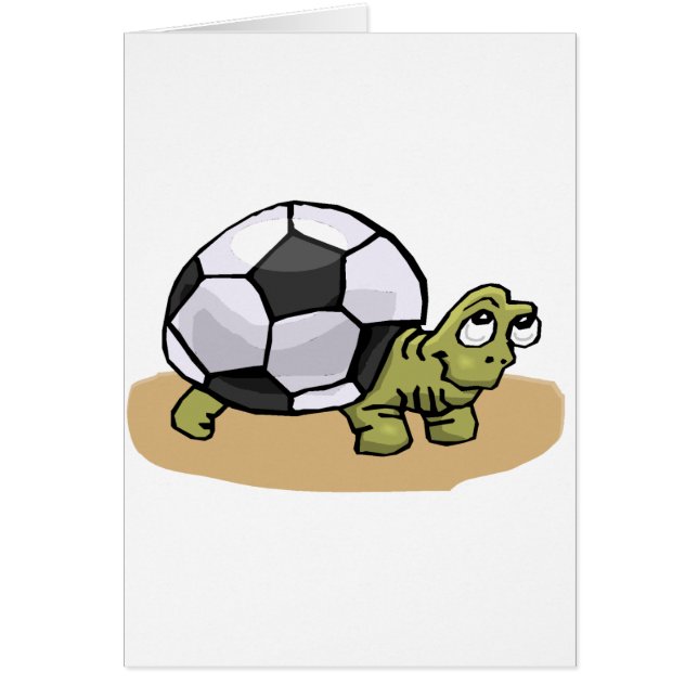 Cartão Tartaruga do futebol (Frente)